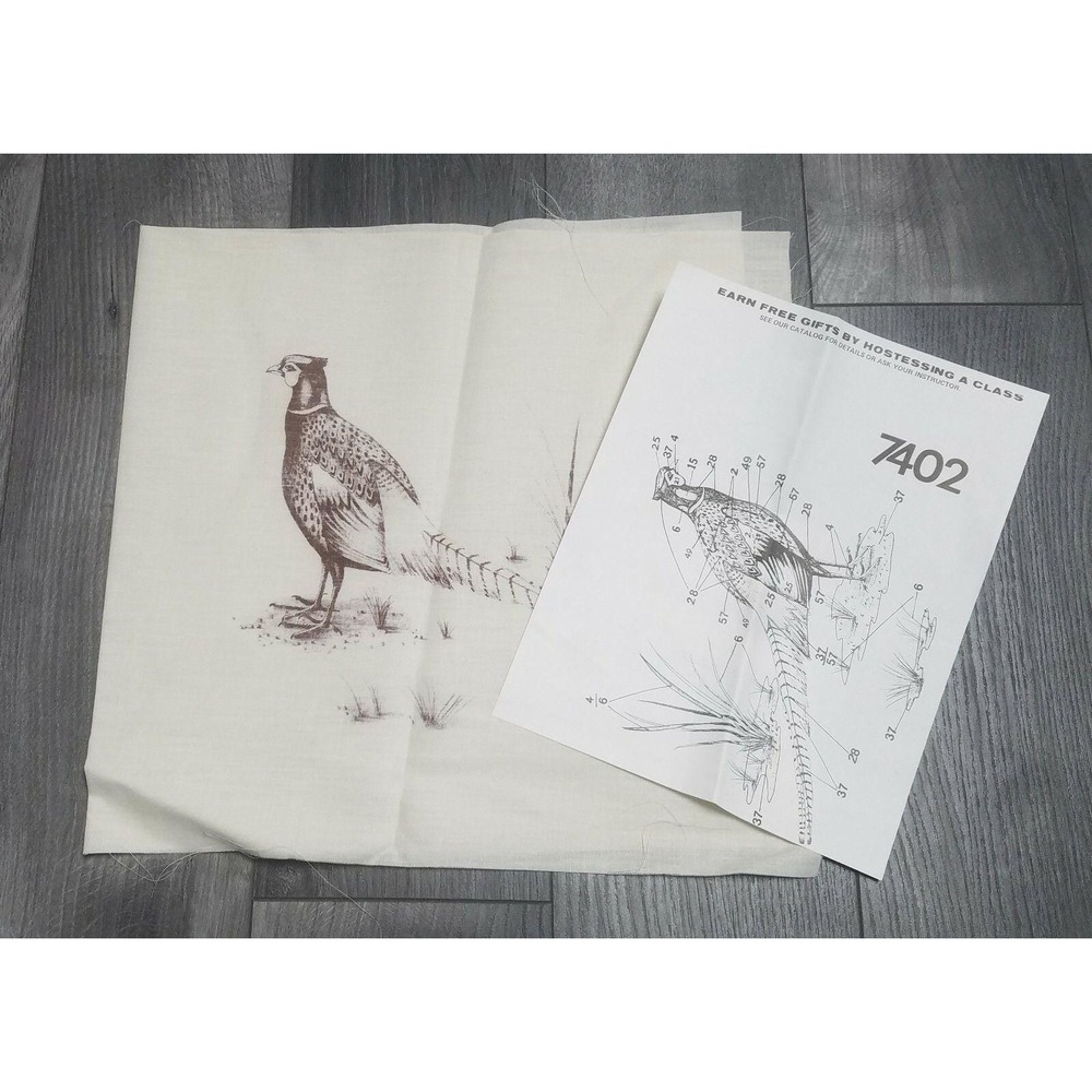 #7402 Pheasant Pillow Cover - Tri-Chem Picture to Paint